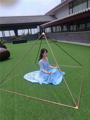 51 degree pure copper meditation pyramid is suitable for treating 6-inch  Giza pyramid energy frame
