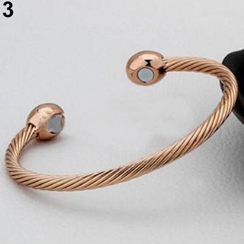 Women's Pure Copper Magnetic Healing Shiny Bracelet for Arthritis, Car –  Earth Therapy